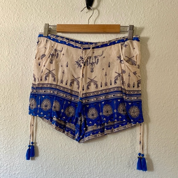 Vintage Spell Coyote Shorts in Royal Blue - Picture 10 of 10